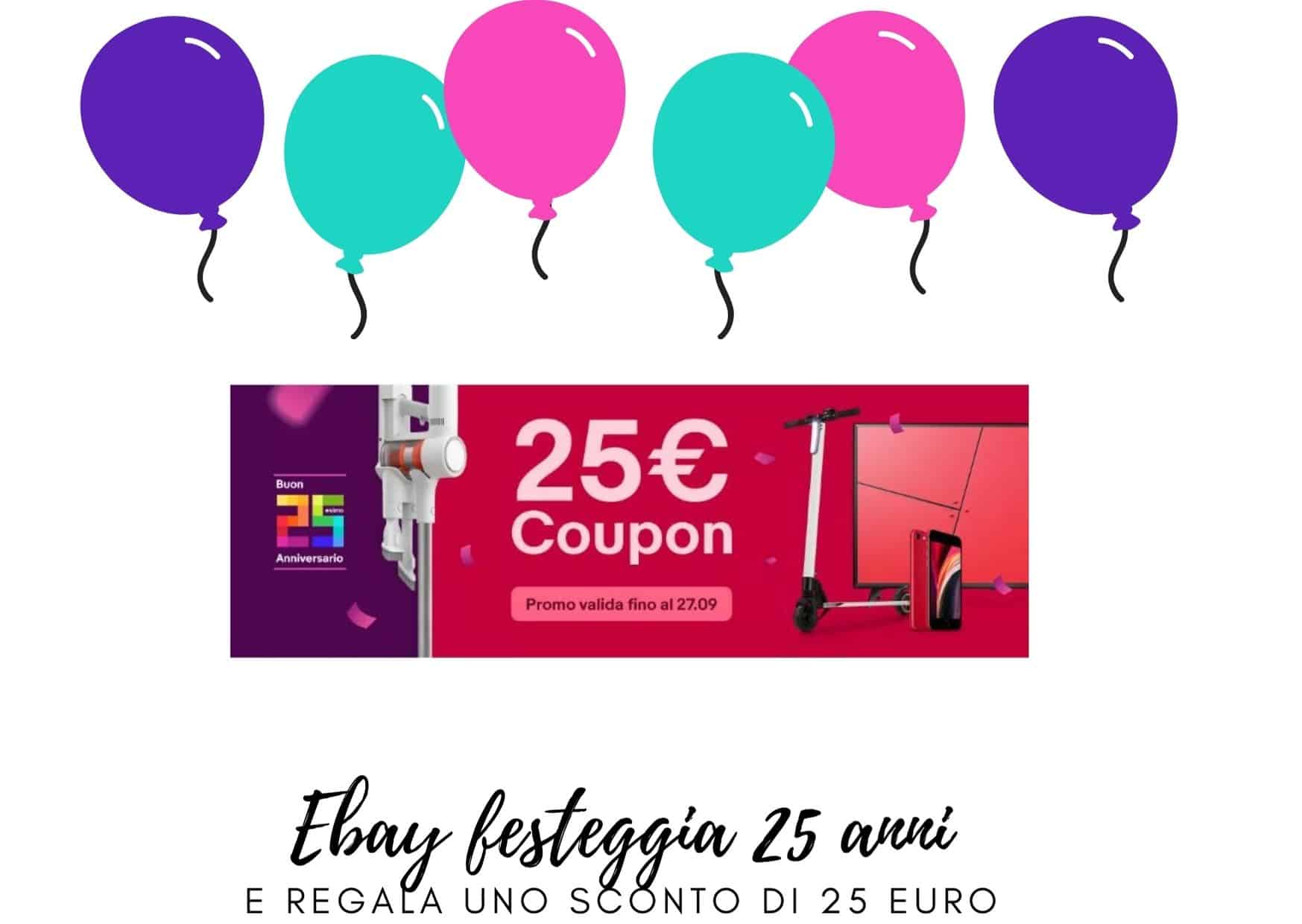 codice sconto ebay 25 euro