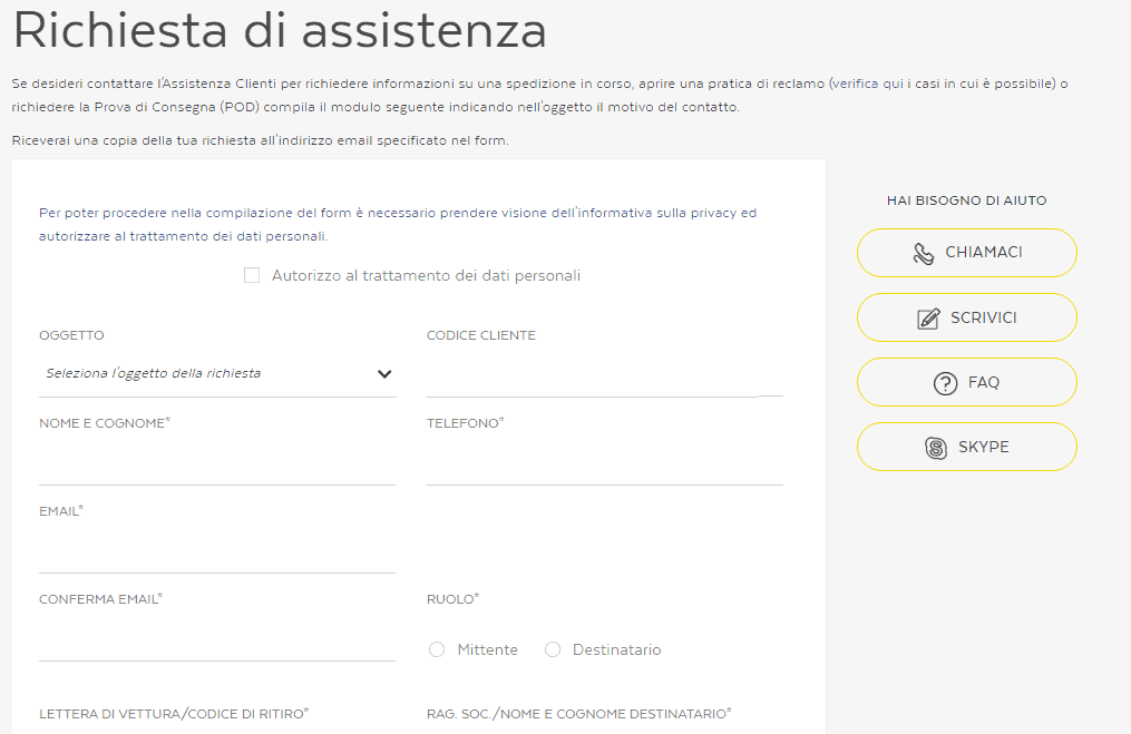 modulo assistenza 1