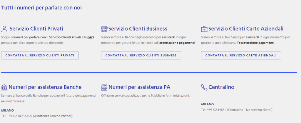 screen nexi assistenza clienti