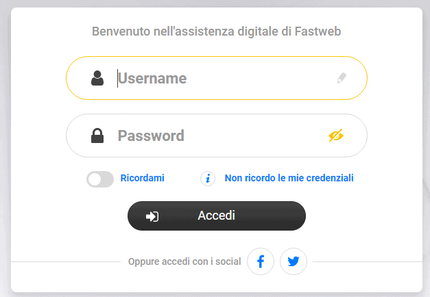 login assistenza fastweb