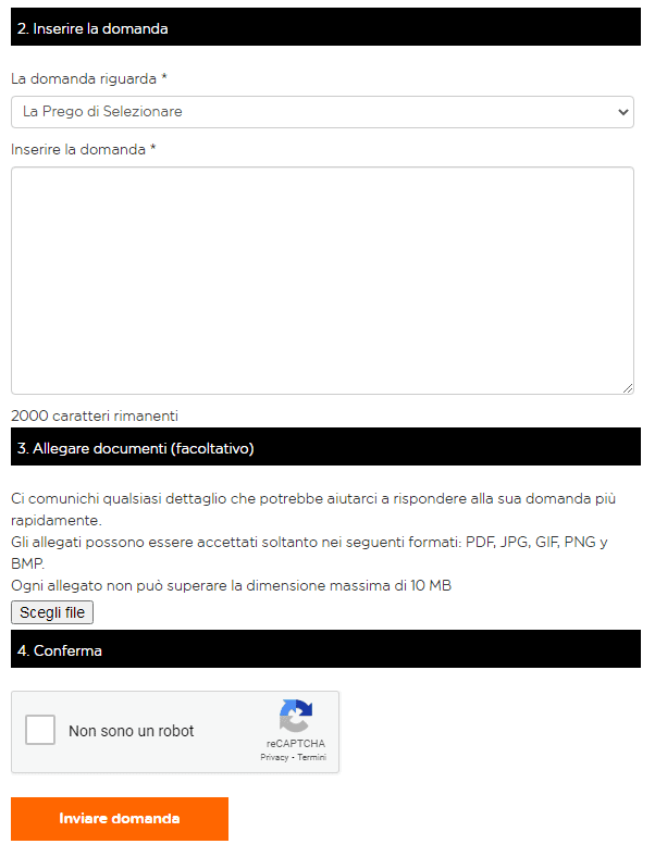 easyjet modulo contatto parte 2